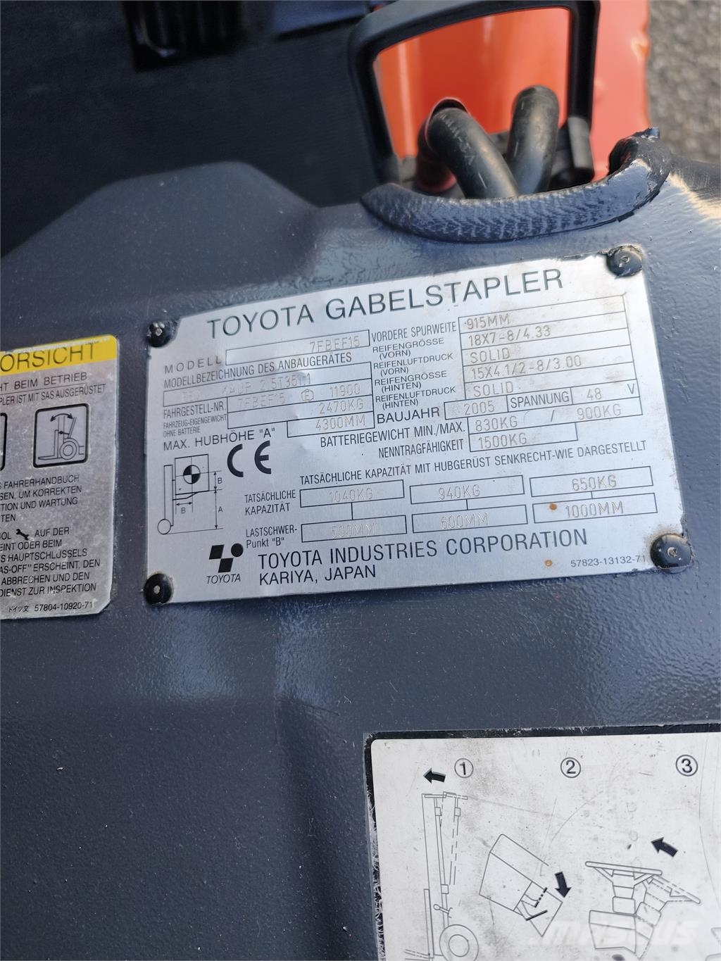 Toyota 7FBEF15 Chariots élévateurs électriques