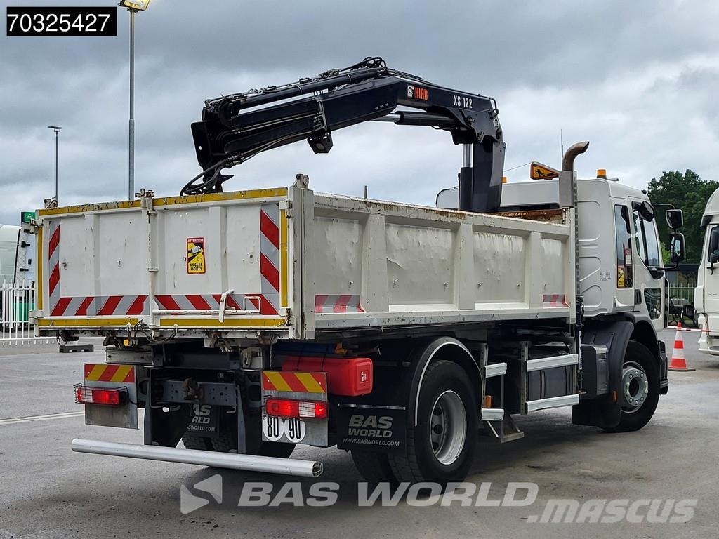Renault C 280 4X2 HIAB 122 B-2 Hiduo Crane Kran 9m3 tipper Самосвал