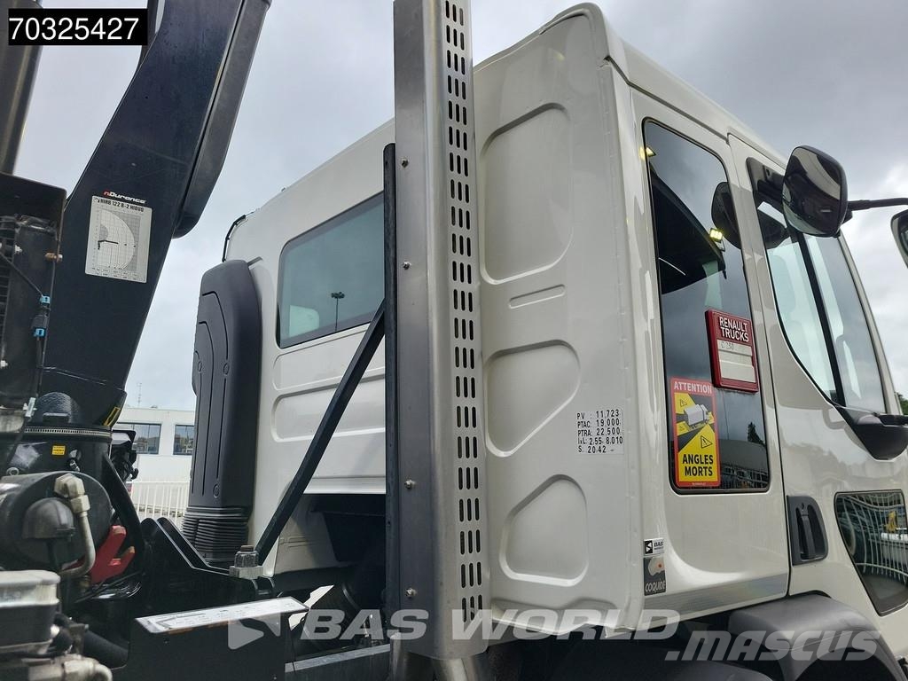 Renault C 280 4X2 HIAB 122 B-2 Hiduo Crane Kran 9m3 tipper Самосвал