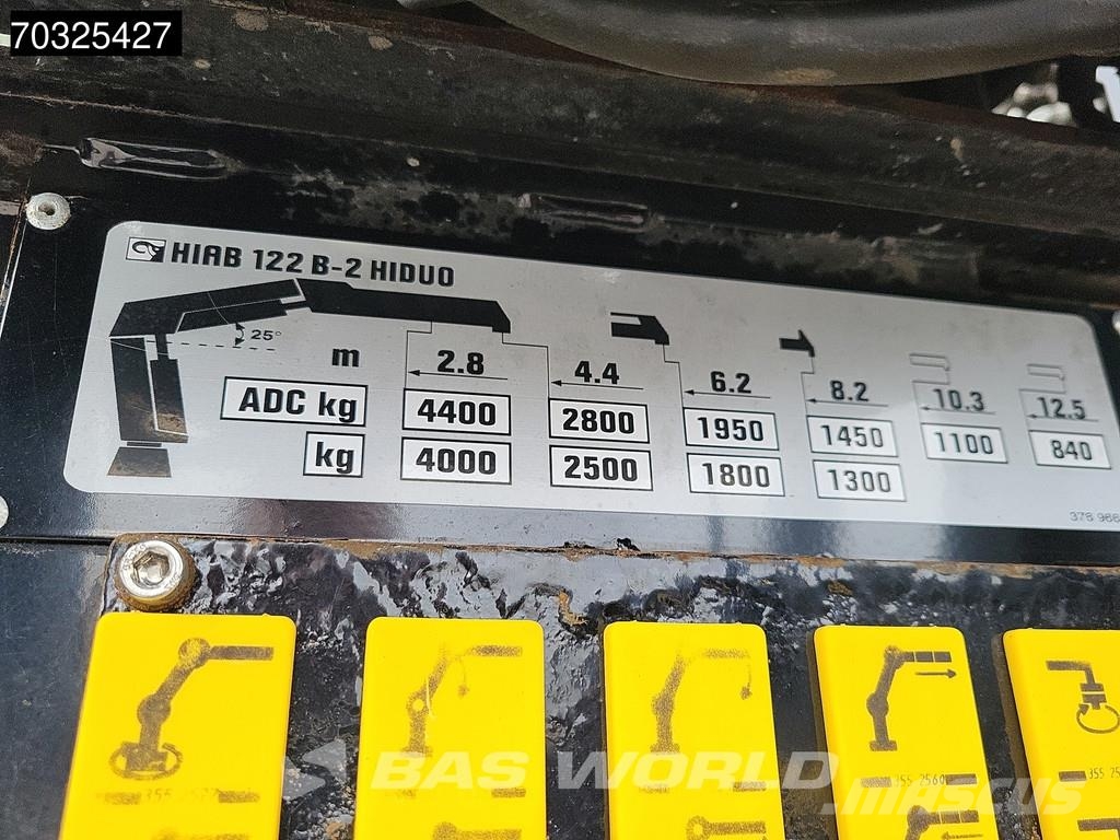 Renault C 280 4X2 HIAB 122 B-2 Hiduo Crane Kran 9m3 tipper Самосвал