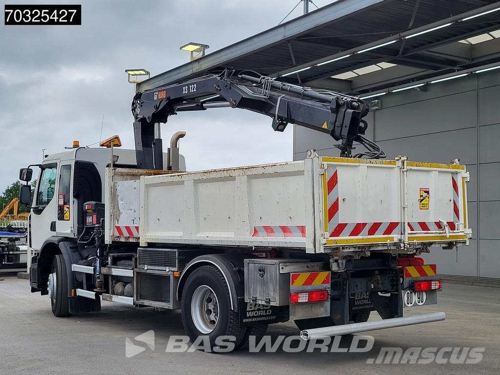 Renault C 280 4X2 HIAB 122 B-2 Hiduo Crane Kran 9m3 tipper Самосвал