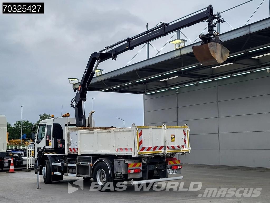 Renault C 280 4X2 HIAB 122 B-2 Hiduo Crane Kran 9m3 tipper Самосвал