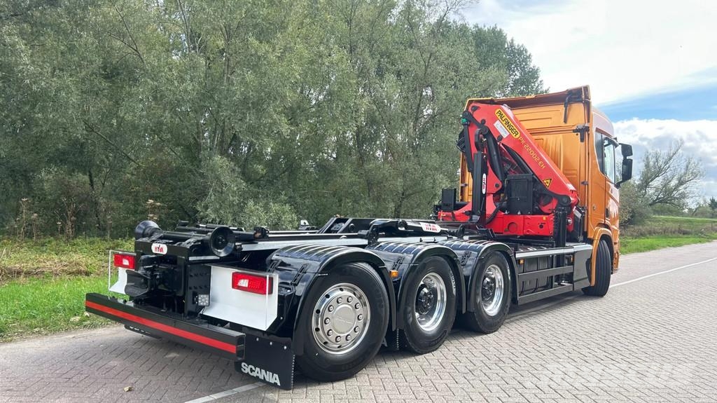 Scania R730 Gestuurd | 4 asser | 20 ton haakarm | kraan p Guindastes todo-terreno