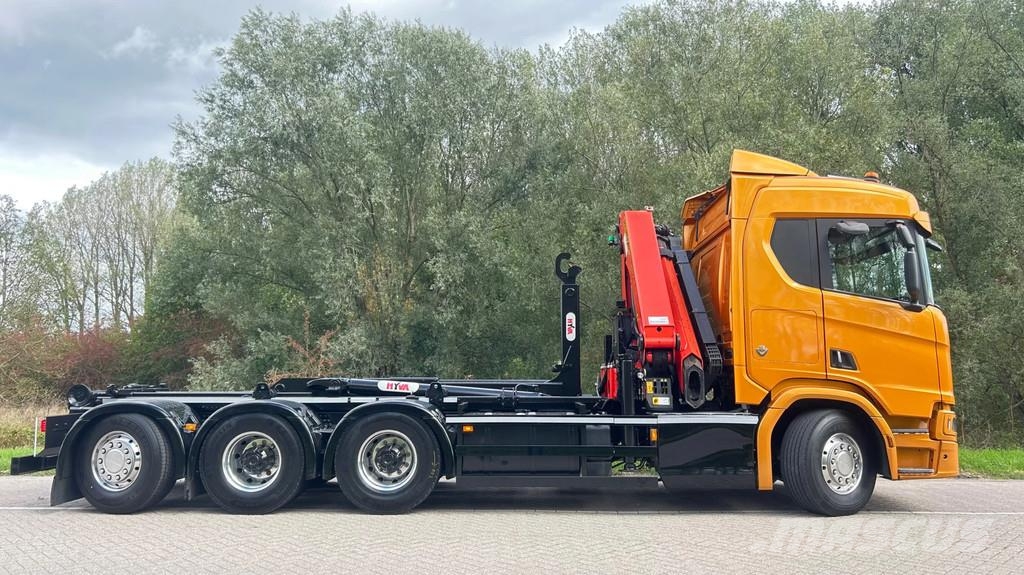 Scania R730 Gestuurd | 4 asser | 20 ton haakarm | kraan p Guindastes todo-terreno