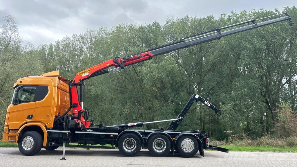 Scania R730 Gestuurd | 4 asser | 20 ton haakarm | kraan p Guindastes todo-terreno