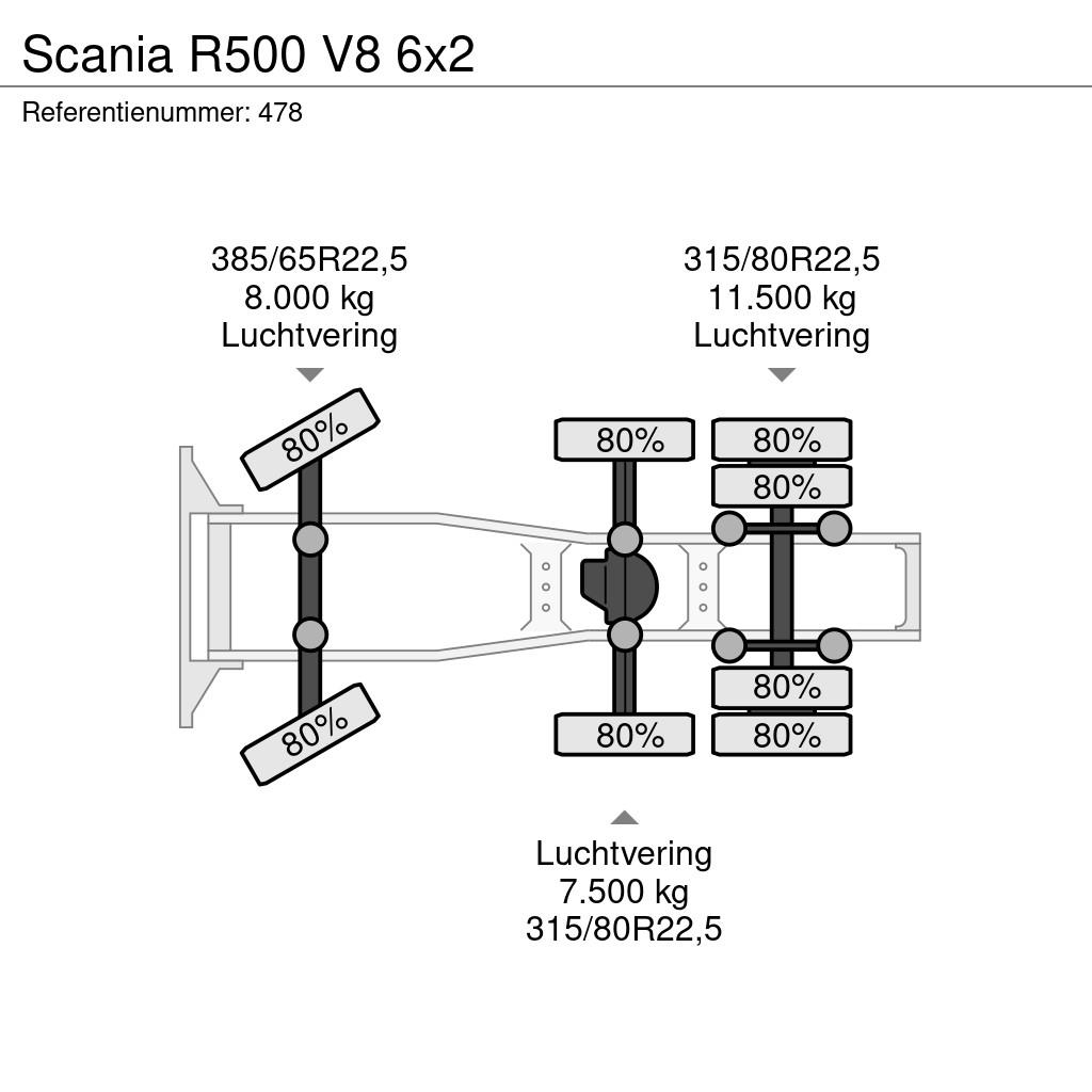 Scania R500 V8 6x2 Sadulveokid