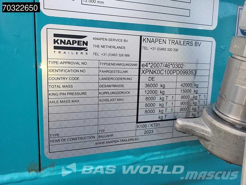 Knapen K100 Powersheet 10mm 92m3 Lift Axle Schuifvloeropleggers
