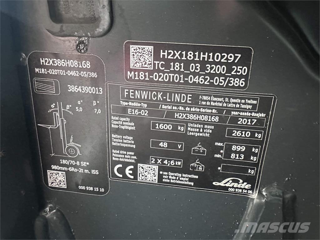 Linde E16-02 EVO Sähkötrukit