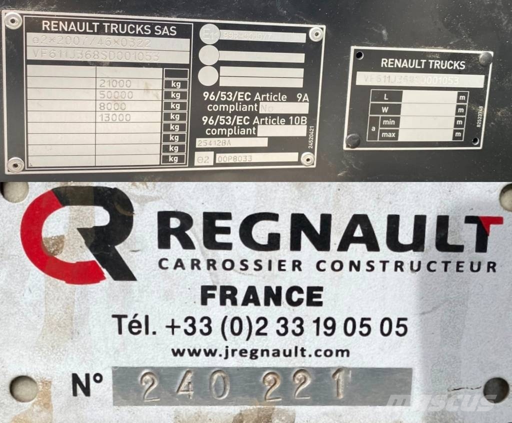 Renault T440/DE13-REGNAULT 1er Main endommagé Camiones chasis