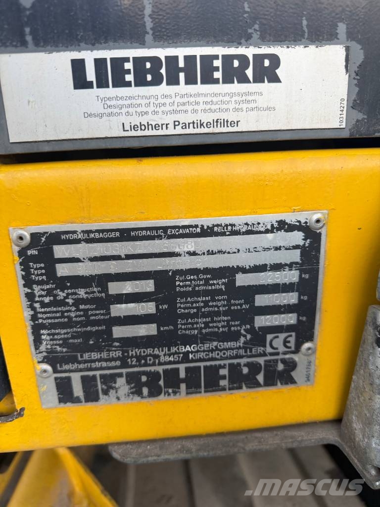 Liebherr A 900 C ZW inkl. Bahnzulassung bis 08/2027  휠 굴삭기