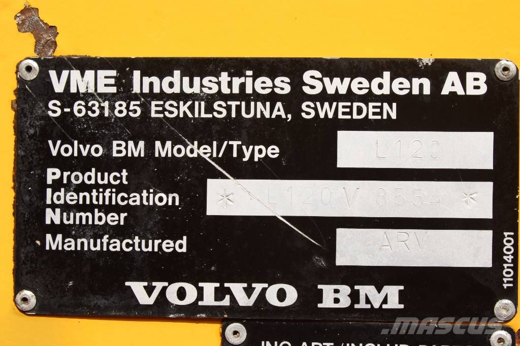 Volvo L 120 B Rataslaadurid