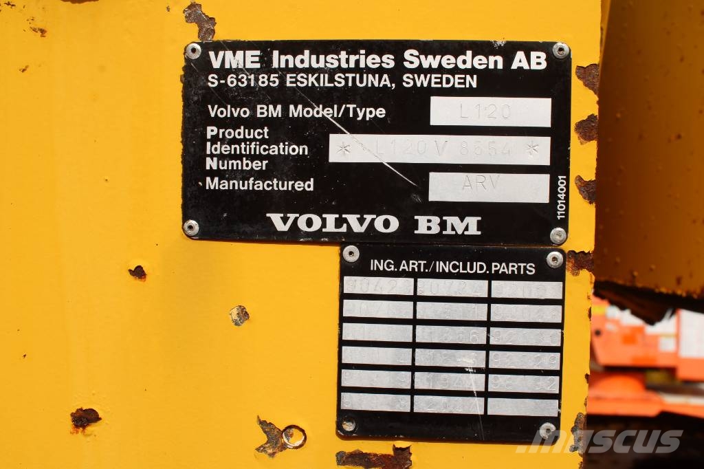 Volvo L 120 B Rataslaadurid