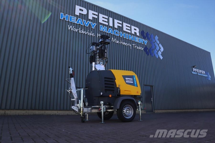 Atlas Copco Hilight H6+ Valid inspection, Max Boom Height 8m, Tour d'éclairage