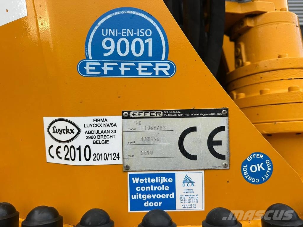 Volvo FH 480 8X4 TREKKER + EFFER 1355/8S KRAAN/KRAN/CRAN Camiões grua