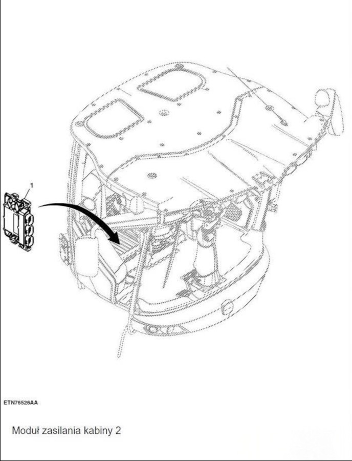John Deere EPM Cabin Power Module Controller AH224250 Elektronika
