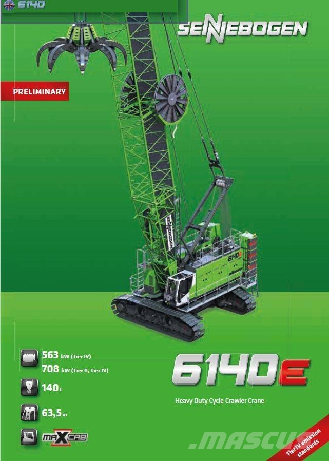 Sennebogen 6140 HD E Series Гусеничні крани