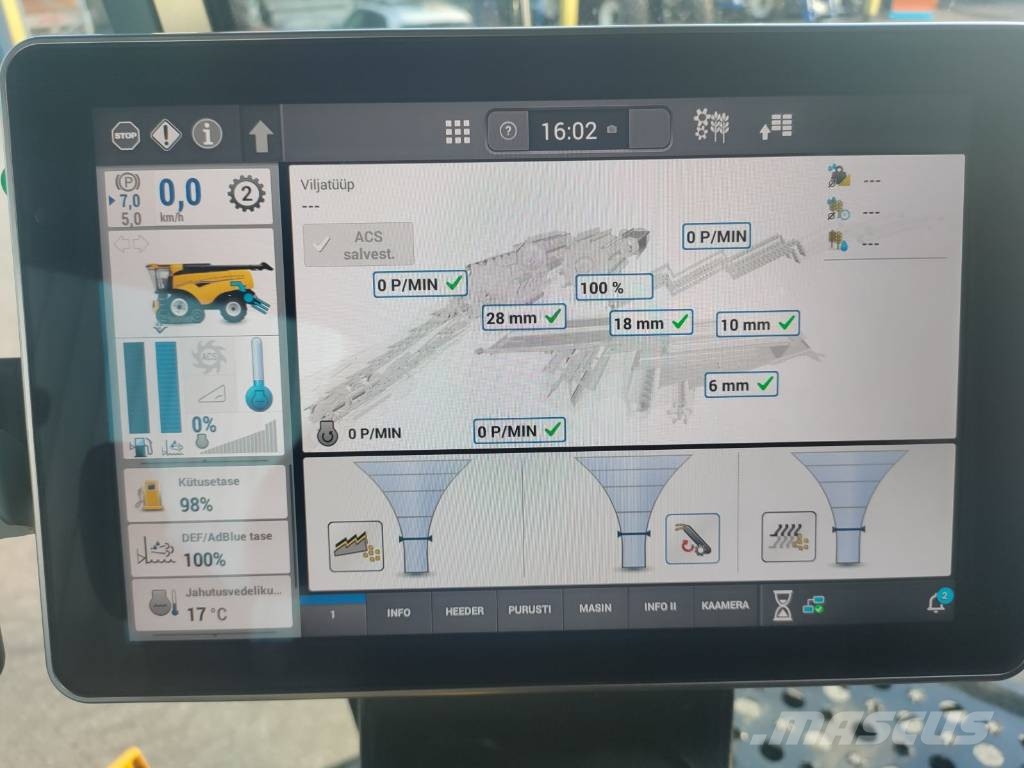 New Holland CX 8.90 SLH + MACDON FD230 Kombinované zberacie stroje