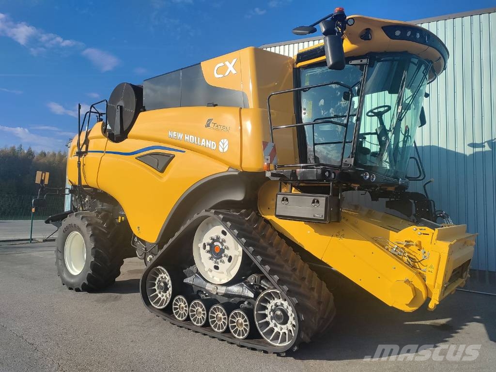 New Holland CX 8.90 SLH + MACDON FD230 Kombinované zberacie stroje