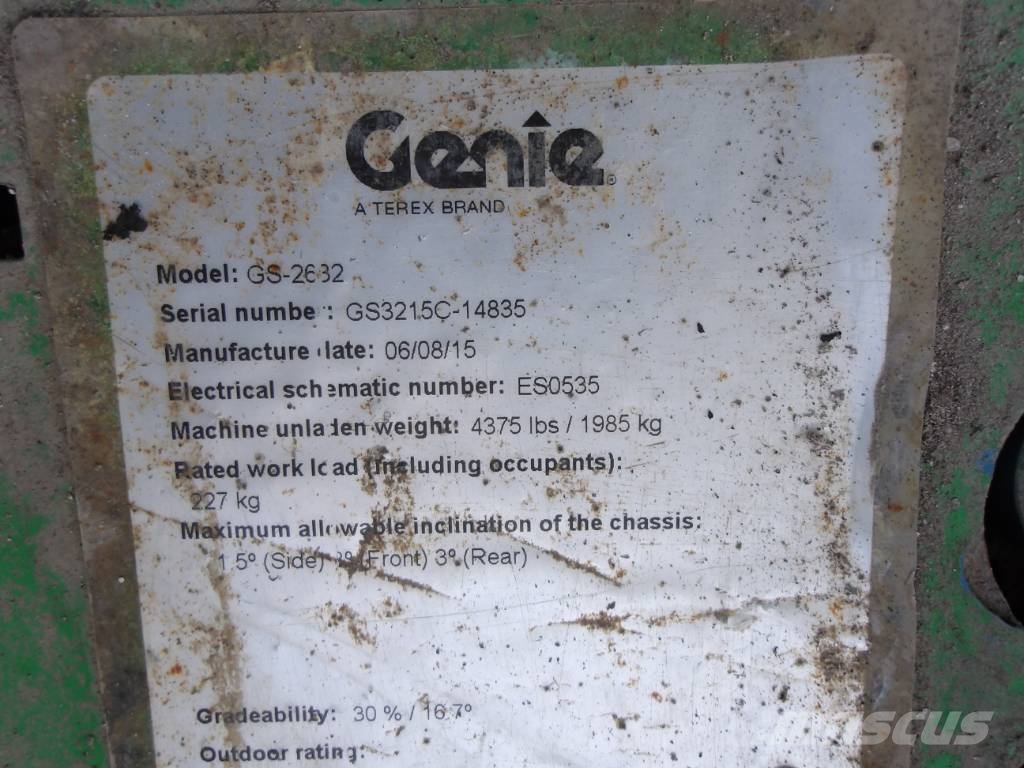 Genie GS 2632 Šķerveida pacēlāji