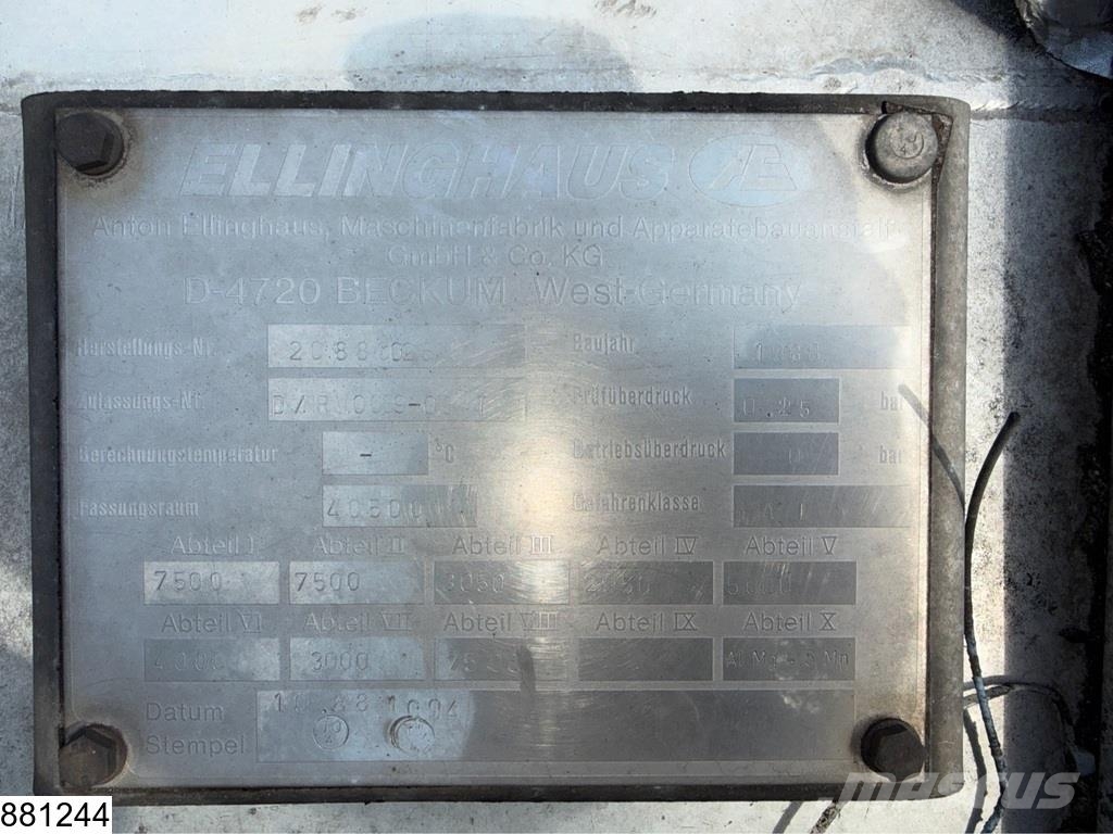 Ellinghaus Fuel 40.500 liter, 8 Comp Semirremolques cisterna