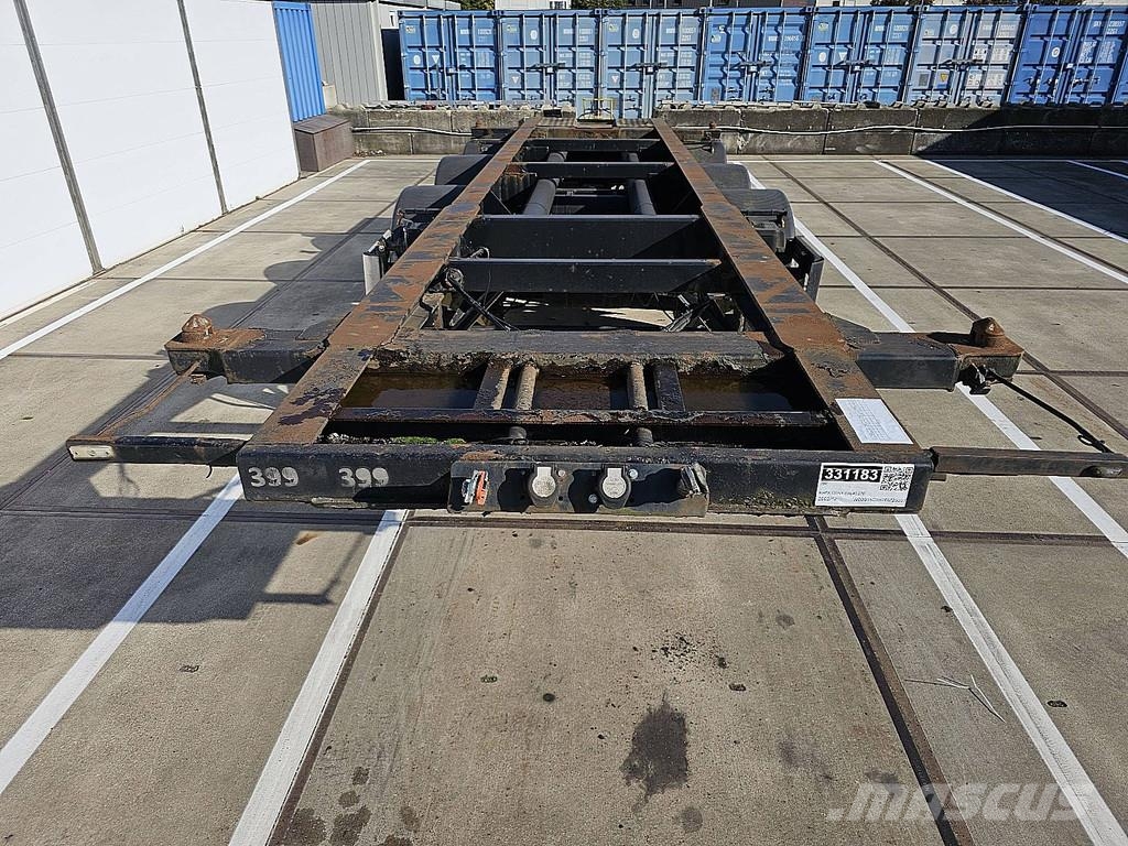 Mafa CONT.SAL40.27E 20 FT TANK BPW DRUM LIFT AXLE Semirimorchi portacontainer