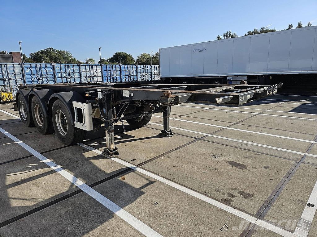 Mafa CONT.SAL40.27E 20 FT TANK BPW DRUM LIFT AXLE Semirimorchi portacontainer