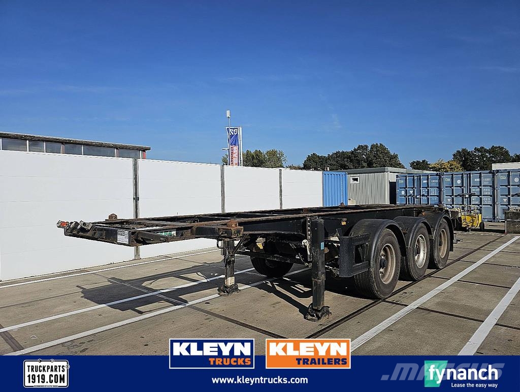 Mafa CONT.SAL40.27E 20 FT TANK BPW DRUM LIFT AXLE Semirimorchi portacontainer