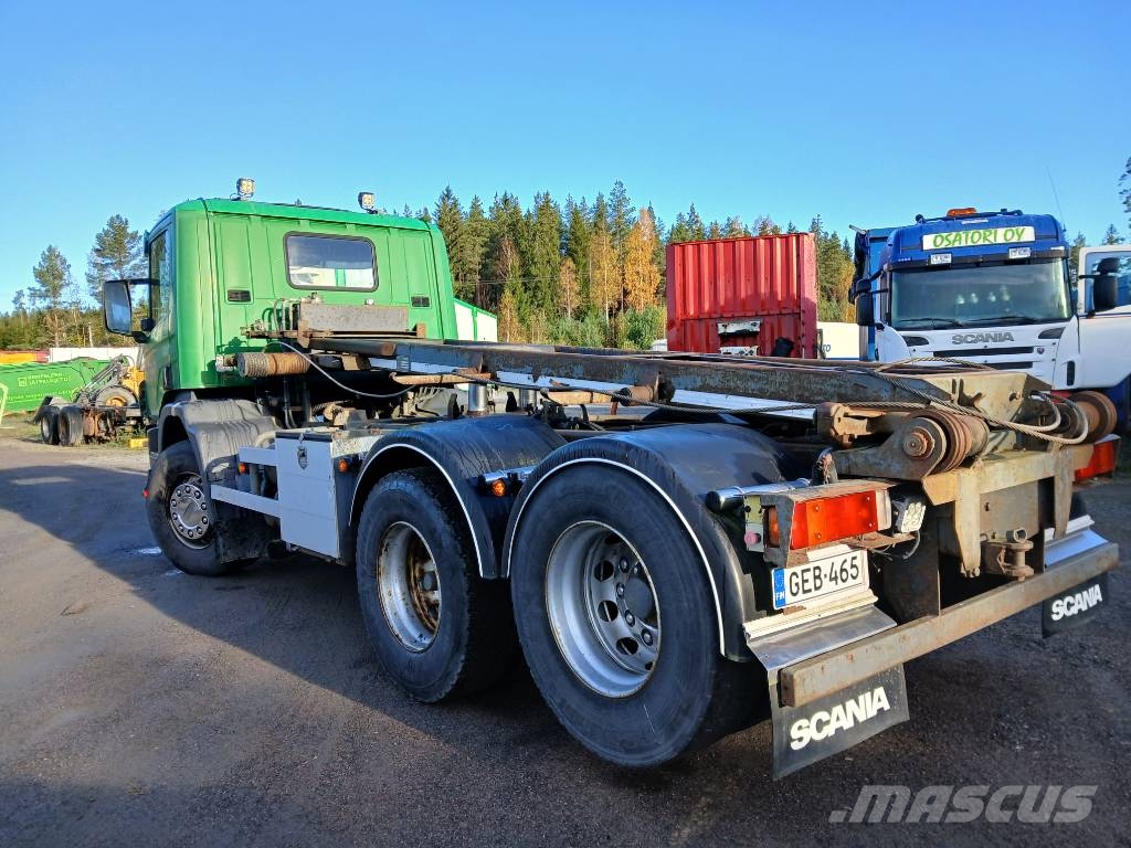 Scania P94 6x2 multilift vl-laite, rautajouset 可拆卸式卡车