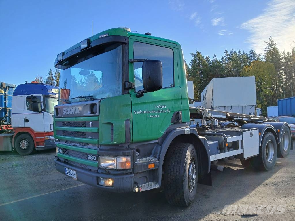 Scania P94 6x2 multilift vl-laite, rautajouset 可拆卸式卡车