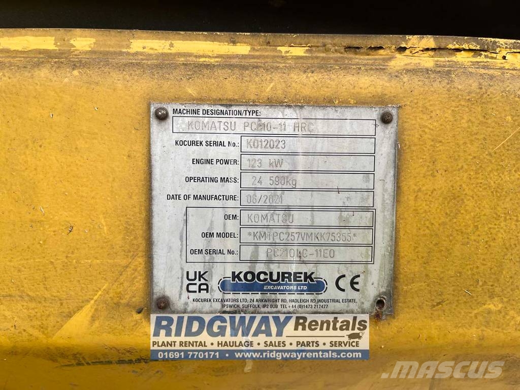 Komatsu PC 210 LC-11 Manejadores de residuos industriales