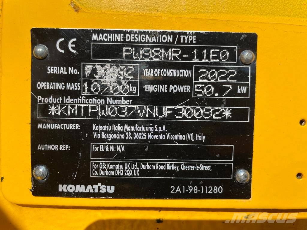 Komatsu PW98MR-11E0 Εκσκαφείς με τροχούς - λάστιχα