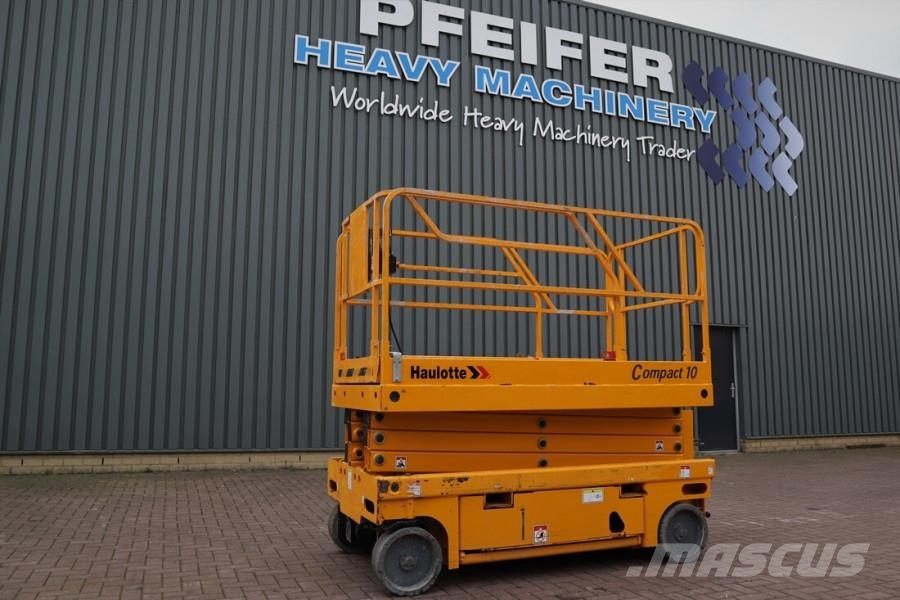 Haulotte Compact 10 Electric, 10m Working Height, 450kg Cap Scissor lifts