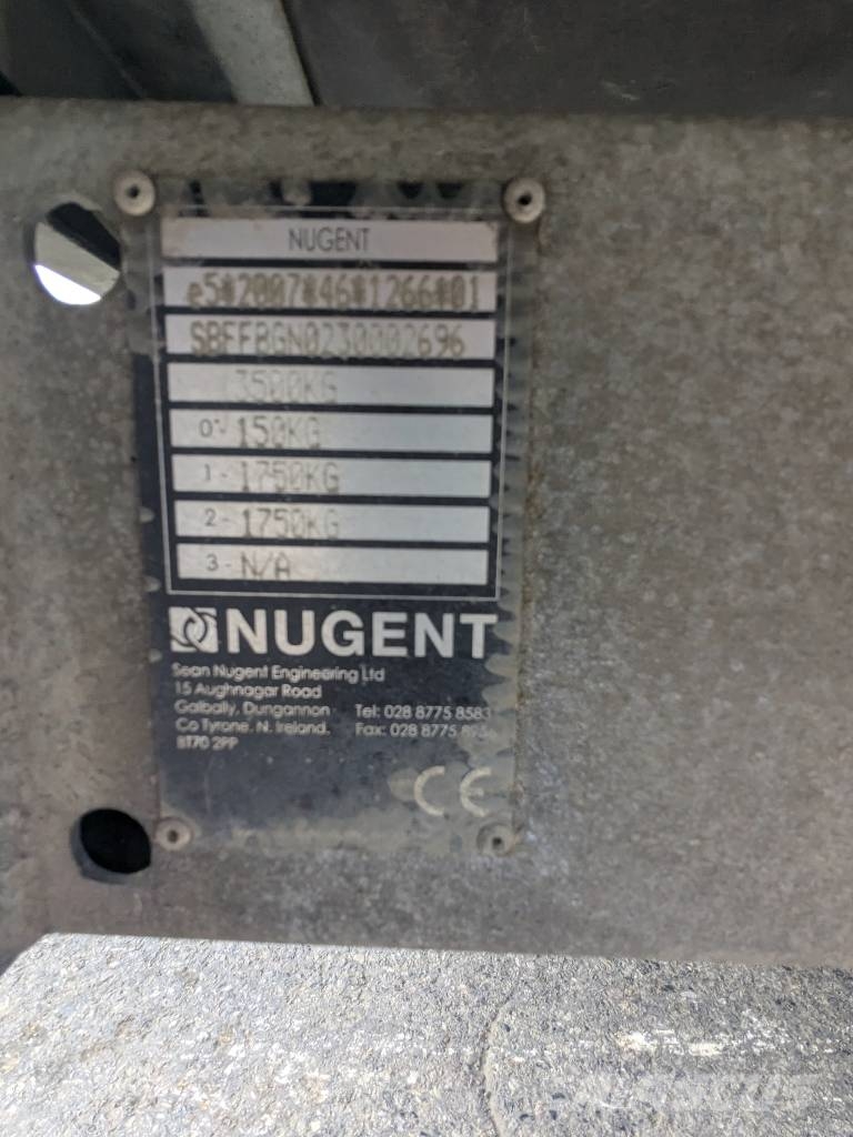 Nugent F3720H Rimorchi con sponde ribaltabili