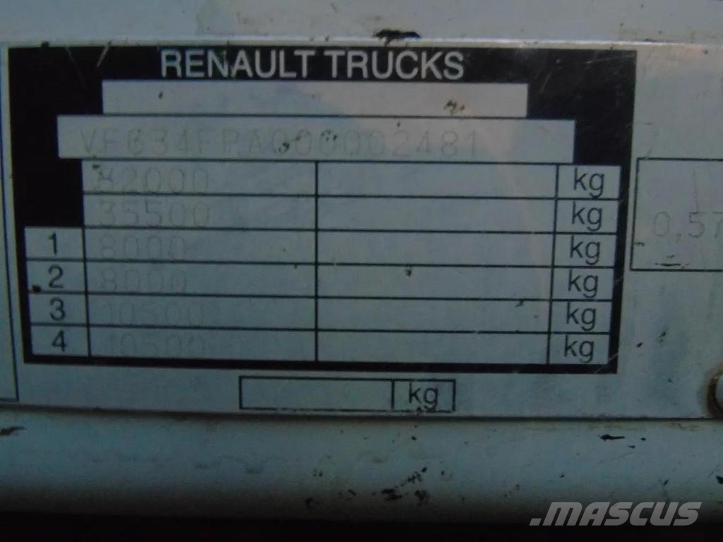 Renault Kerax 410DXI + 8X4 + MANUAL + SPRING شاحنات قلابة