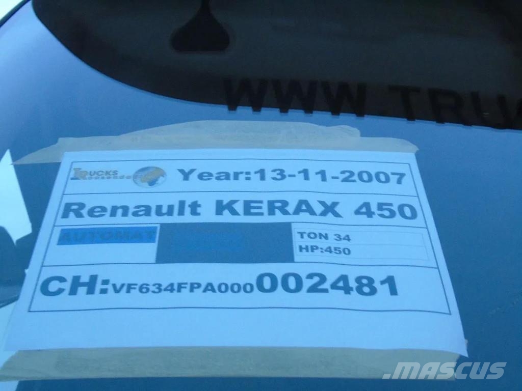 Renault Kerax 410DXI + 8X4 + MANUAL + SPRING شاحنات قلابة