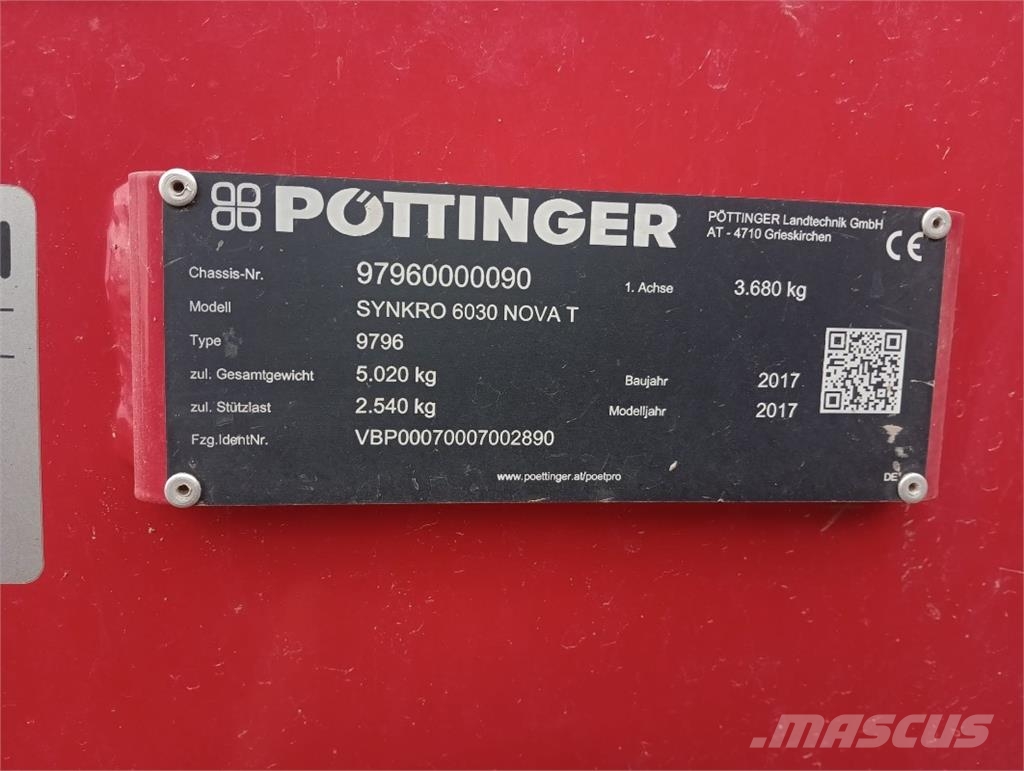 Pöttinger Synkro 6030 Nova T Landbouw - overige