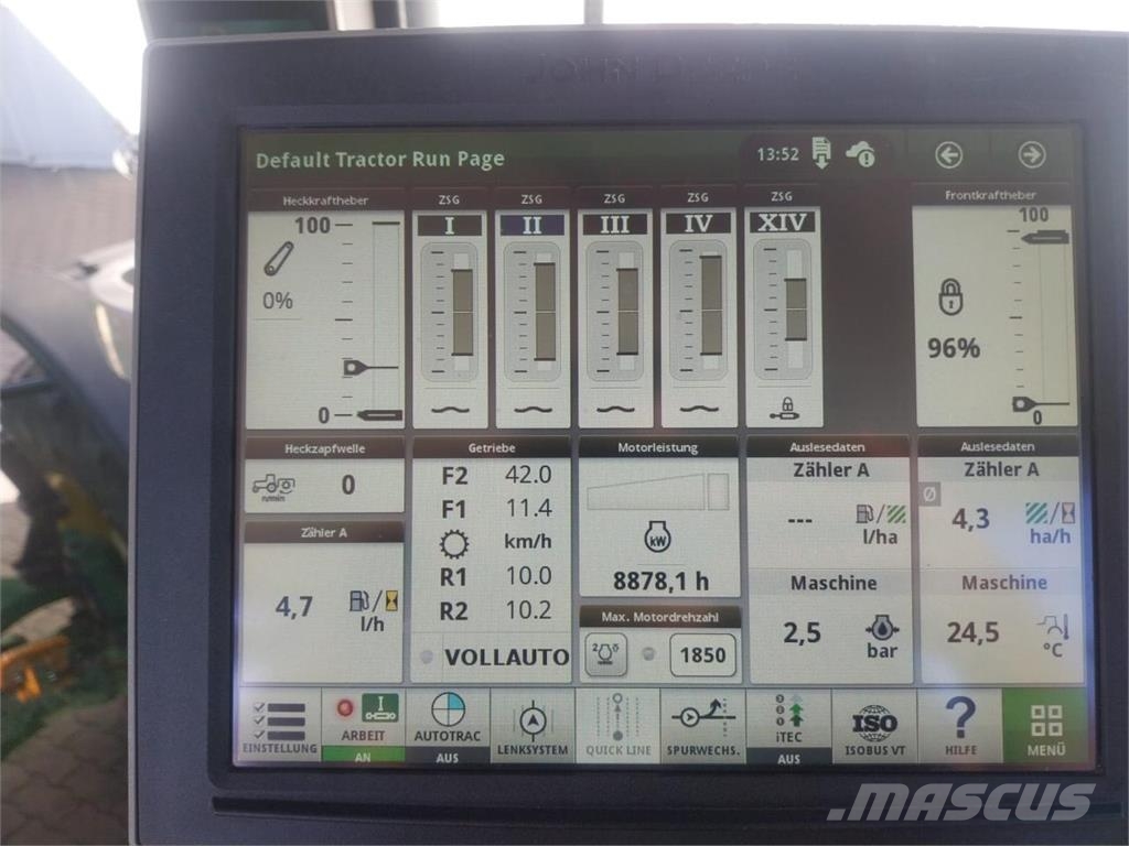 John Deere 8370R E23 الجرارات