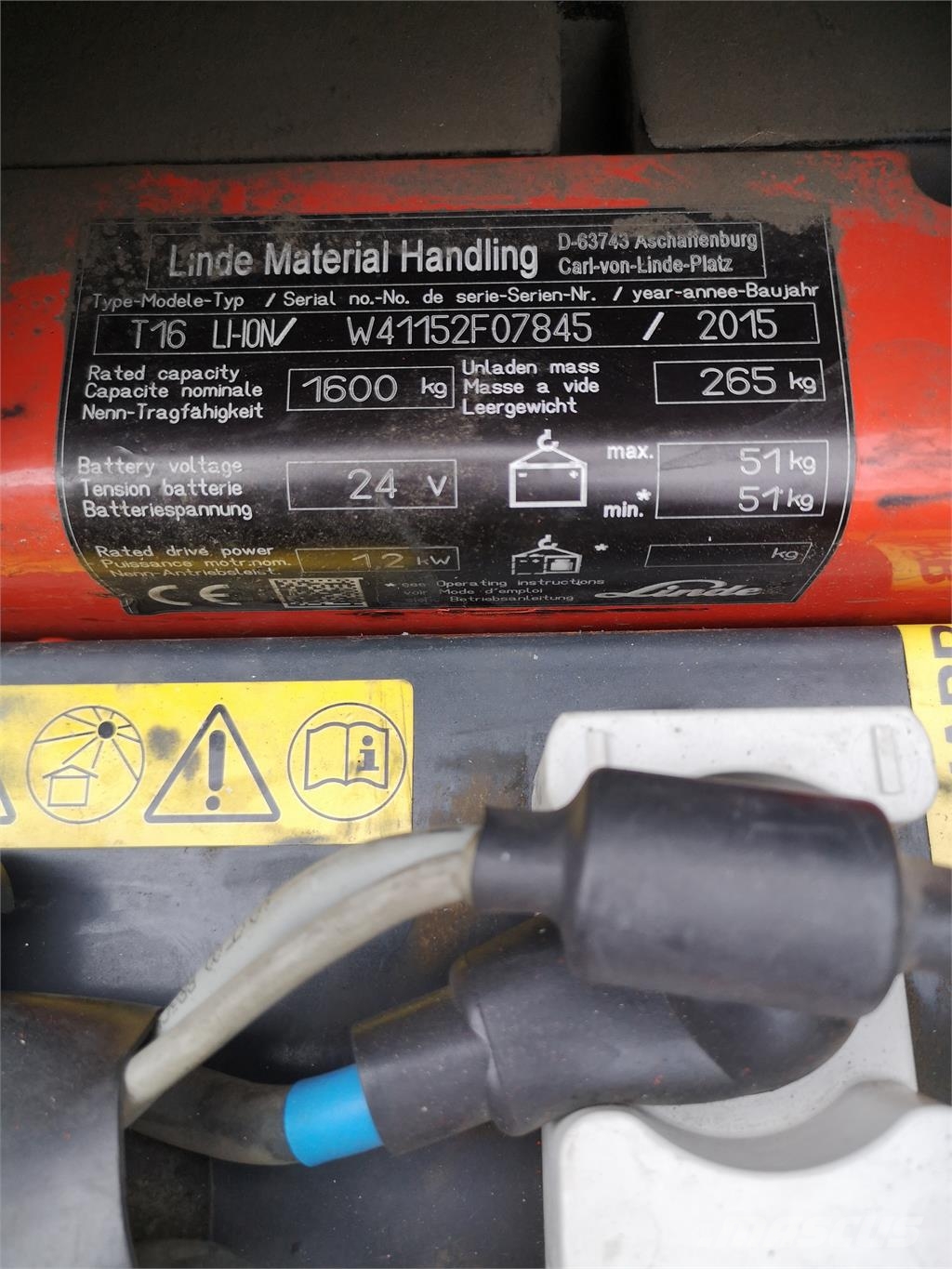 Linde T16 Li-Ion Ručne vedené vysokozdvižné vozíky