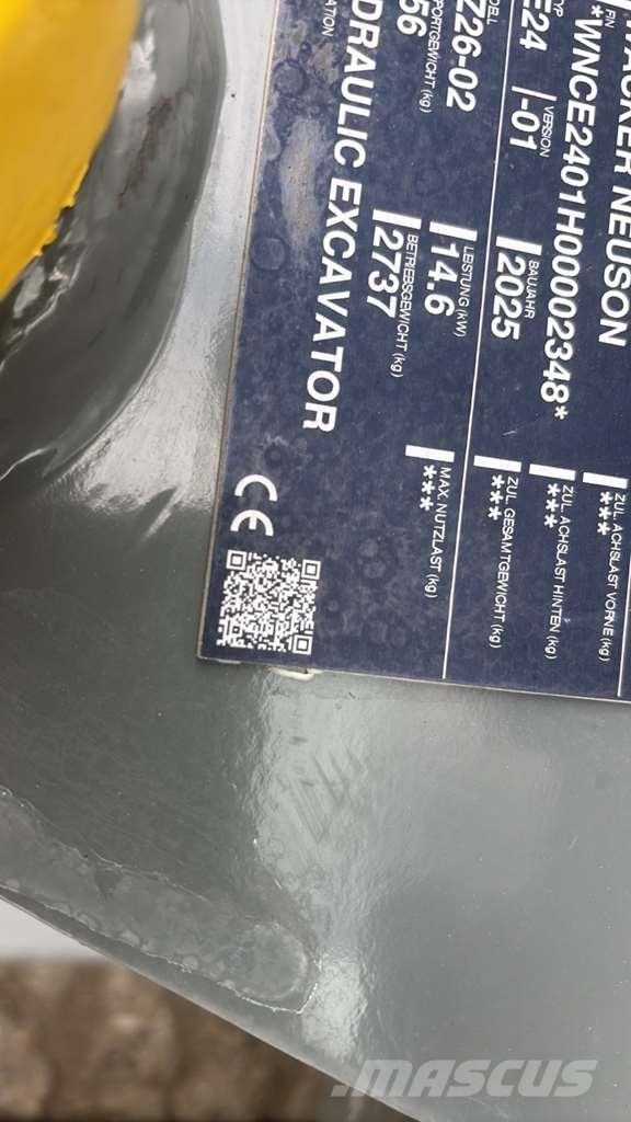 Wacker Neuson EZ26-2 0 Mini excavators < 7t (Mini diggers)
