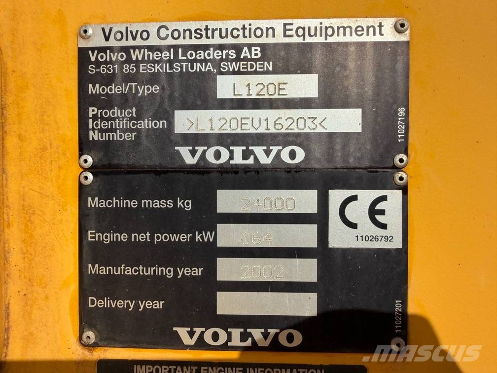 Volvo L 120 E Kolesni nakladalci