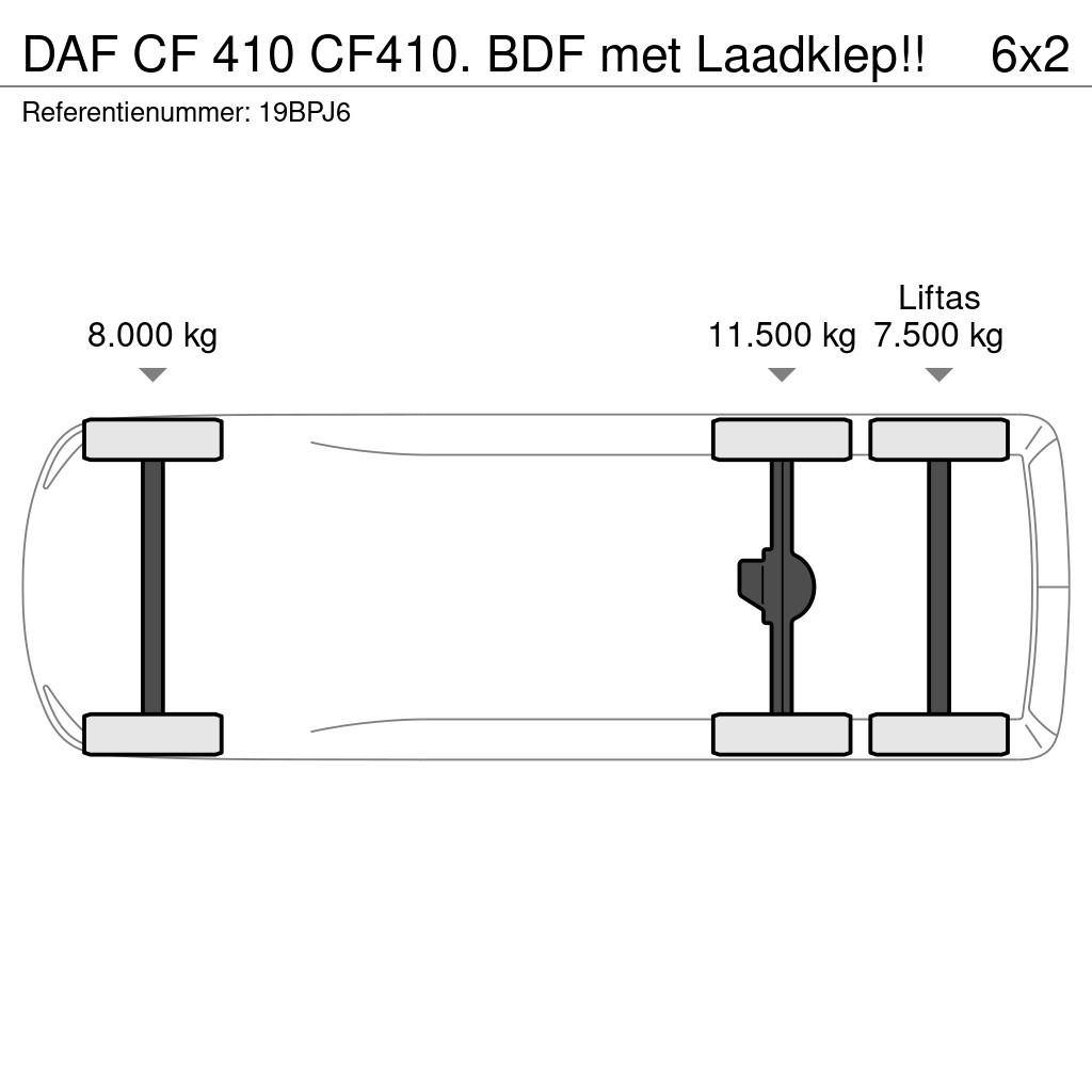 DAF CF 410 CF410. BDF met Laadklep!! Citi