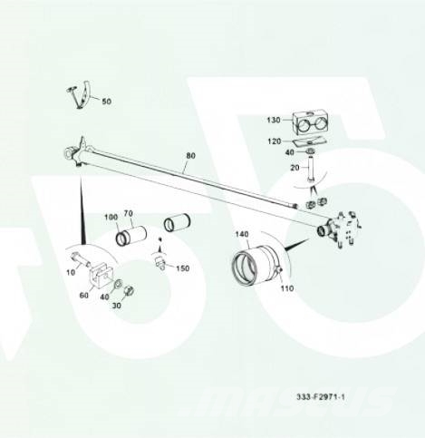 JCB 524 – 50 hydraulischer Armverlängerungszylinder Hidráulica