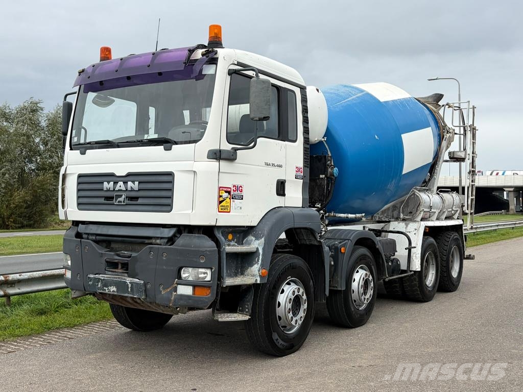 MAN TGA 35.460 8x4 Schwing Stetter 9m3 Concrete Mixer Автобетоносмесители