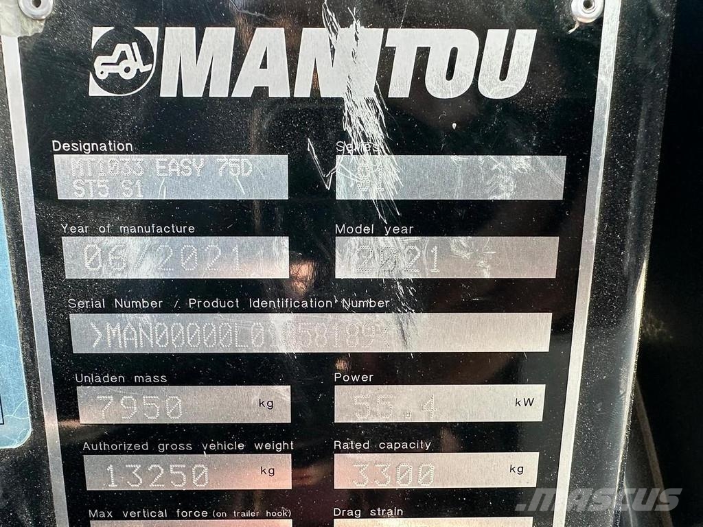 Manitou MT1033 Easy 75D ST5 S1 Teleskoplader Telescopic handlers