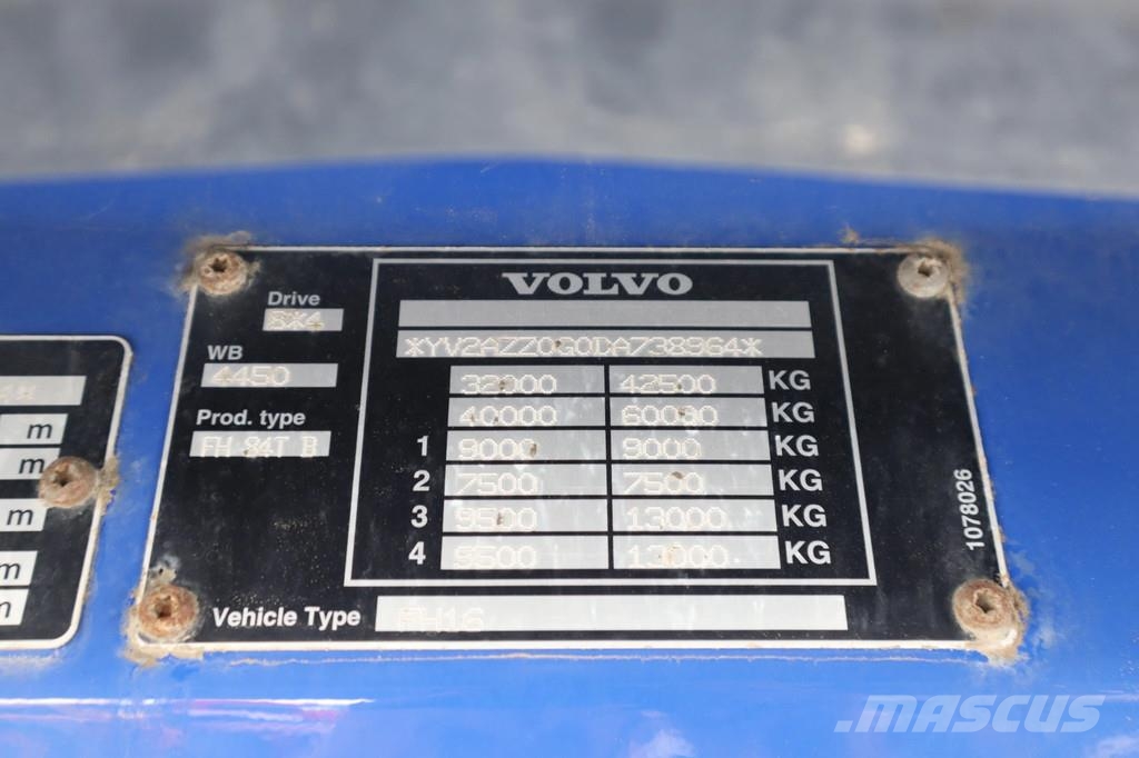 Volvo FH 16.750 | 8X4 | KIPPER / TRACTOR | RETARDER | 10 덤프 트럭