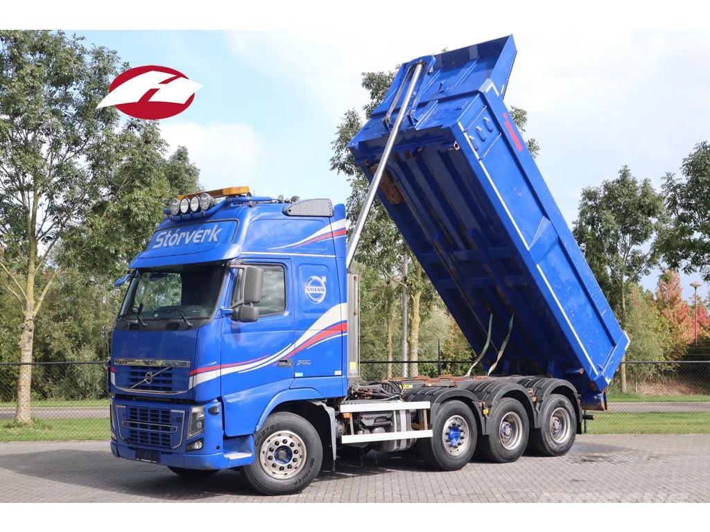 Volvo FH 16.750 | 8X4 | KIPPER / TRACTOR | RETARDER | 10 덤프 트럭