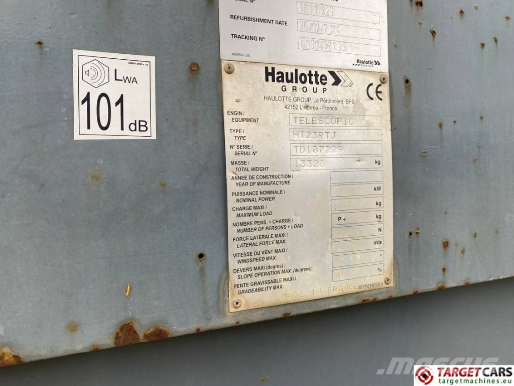 Haulotte HT23RTJ Telescopic 4x4 Diesel Boom Lift 2260cm Teleskopiskie pacēlāji