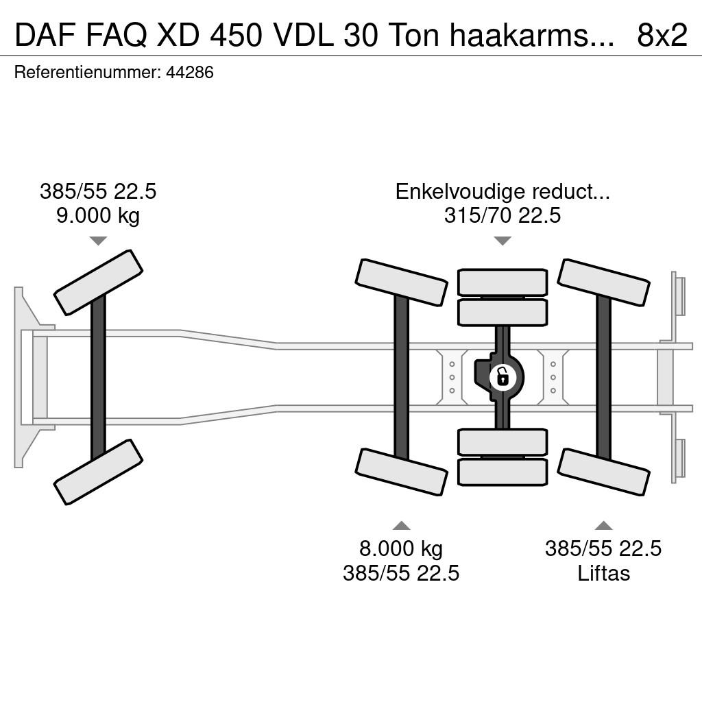 DAF FAQ XD 450 VDL 30 Ton haakarmsysteem 吊鉤式起重車