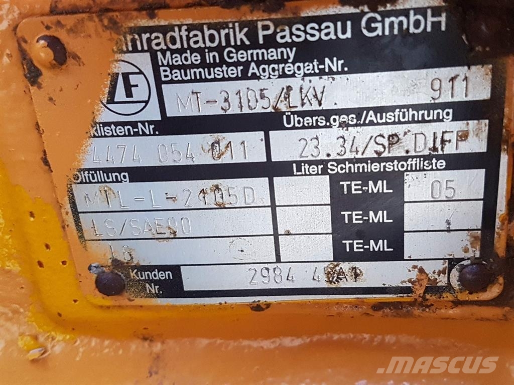 CASE 921C-ZF MT-3105/LKV-4474054011-Axle/Achse/As LKW-Achsen