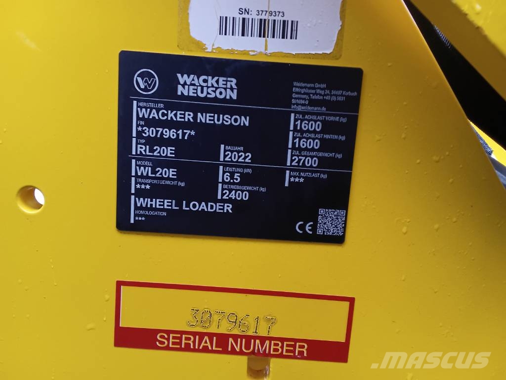 Wacker Neuson WL20e Φορτωτές με λάστιχα (Τροχοφόροι)